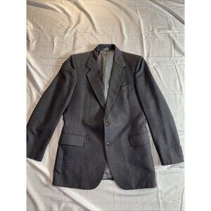 Dominic D’Bruzzi Brown Vintage Blazer Pure Wool 2-Button Cursive Lining 42R